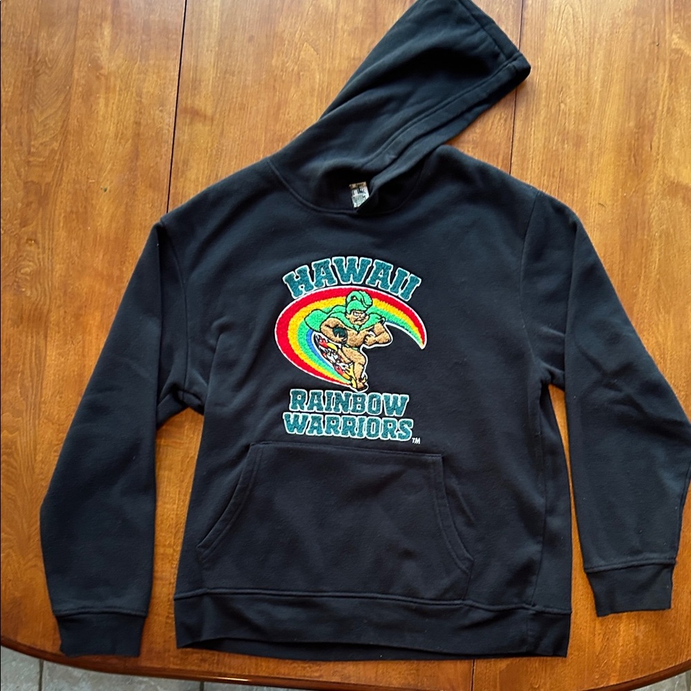 Black Hawaii Rainbow Warriors Hoodie